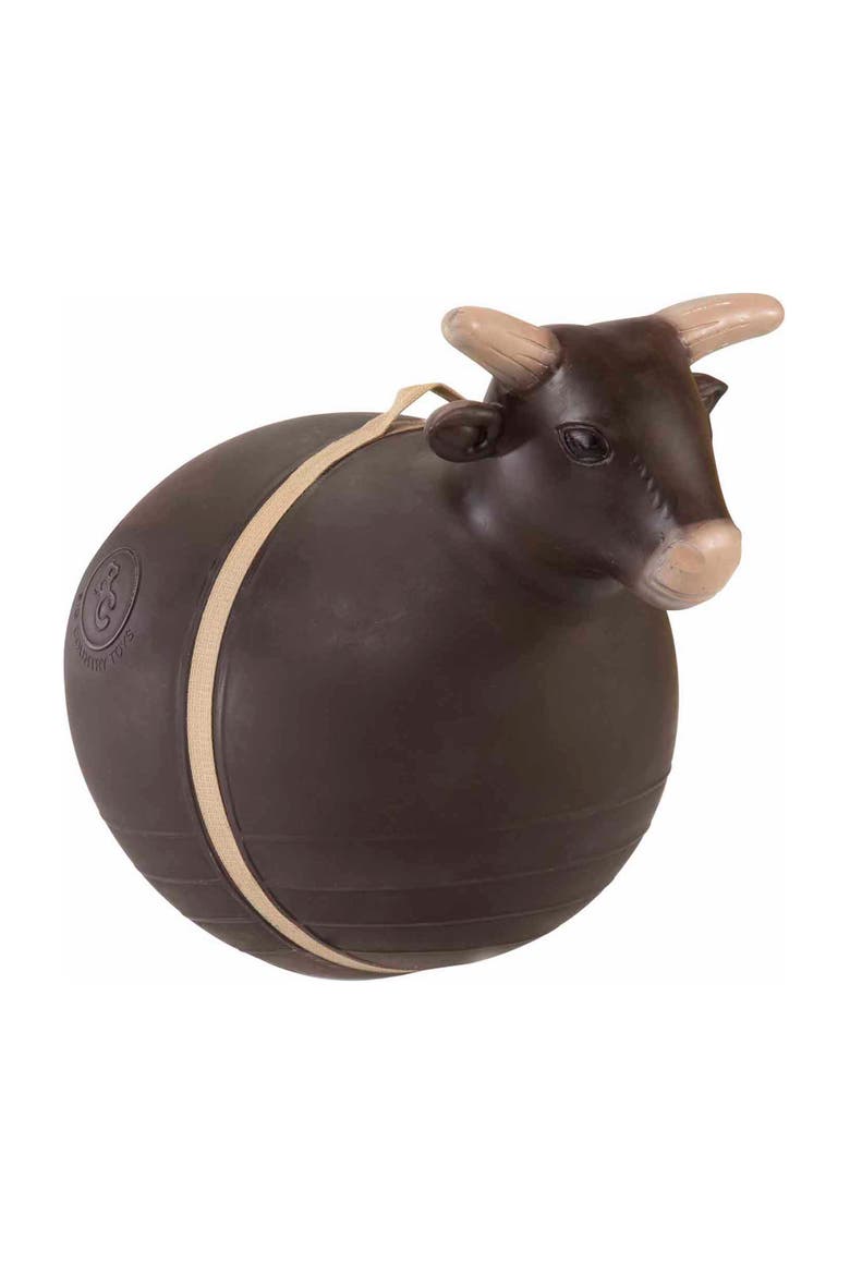 Inflatable Bouncy Bull Rodeo Ride On Toy, Main, color, Brown