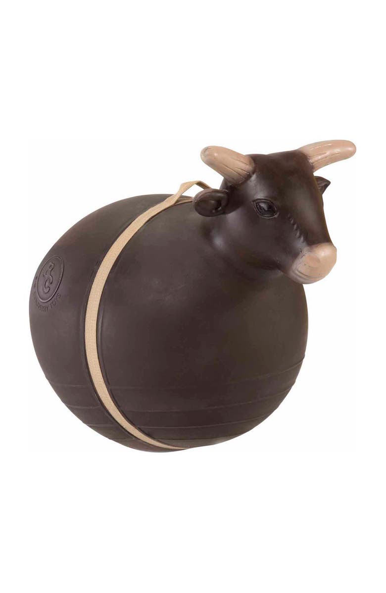 Big Country Toys Inflatable Bouncy Bull Rodeo Ride On Toy, Main, color, Brown