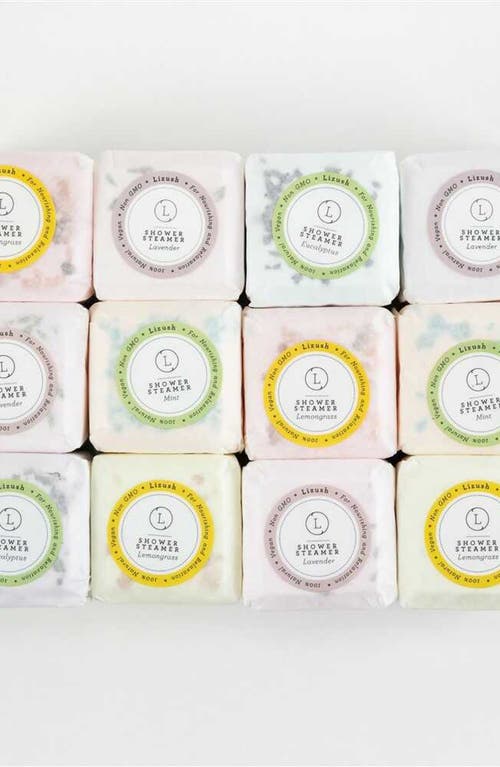 Lizush Natural Shower Steamers Gift Set, Relaxing Aromatic Shower Cubes/ Fizzies In Multi Colors And Toppings