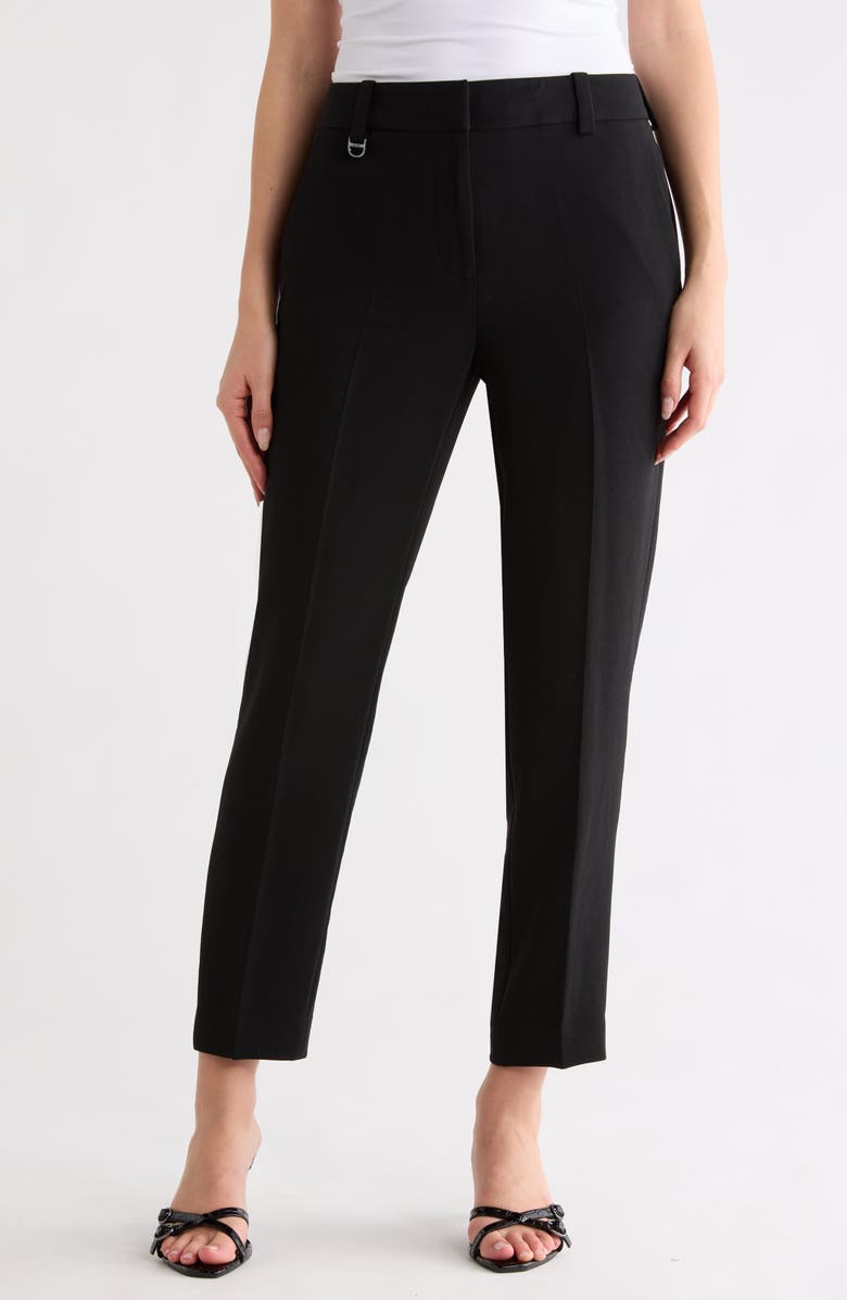 DKNY Essex Ankle Pants, Main, color, Black