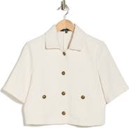 Amanda & Chelsea Short Sleeve Tweed Jacket