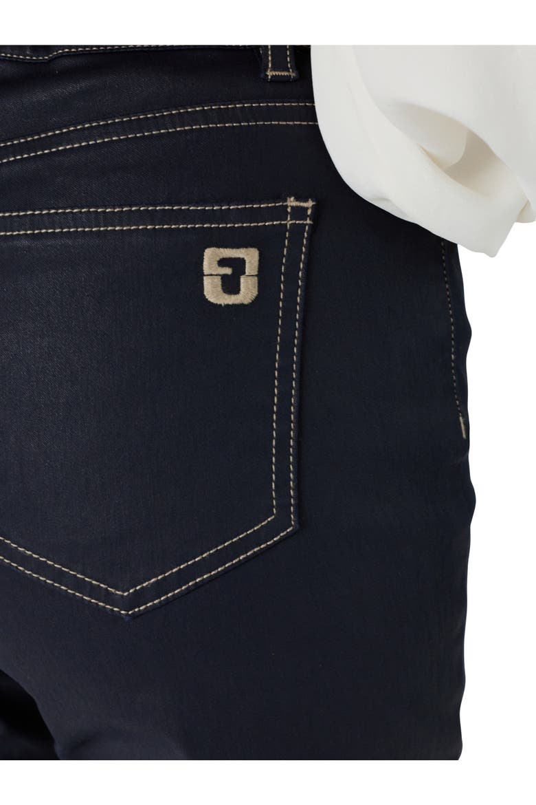 Aya Coated Slim Jeans, Alternate, color, Navy Blue