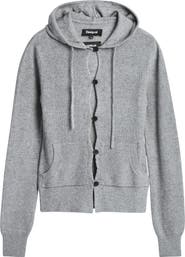 Desigual Hooded Cashmere Blend Cardigan
