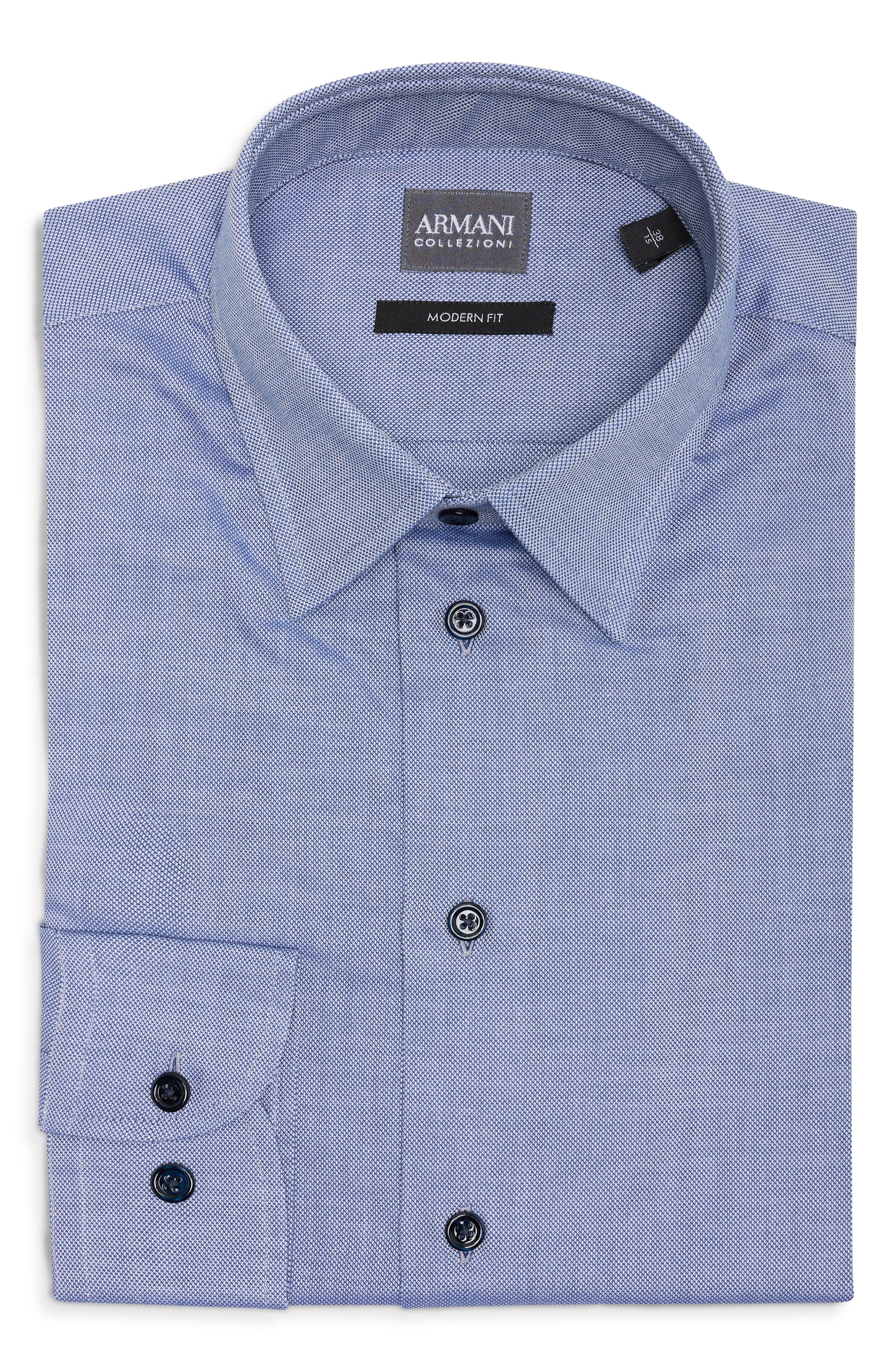 Modern Fit Cotton Oxford Dress Shirt