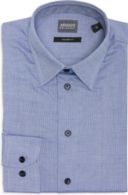 Emporio Armani Modern Fit Cotton Oxford Dress Shirt