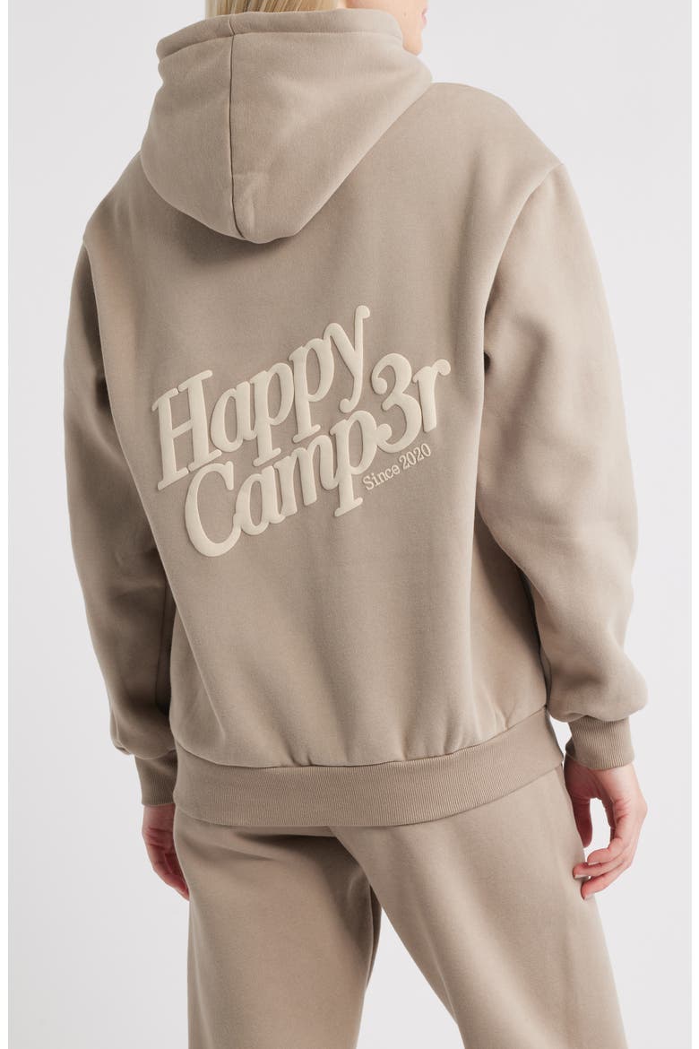 Puff Series Core Logo Cotton Blend Hoodie, Alternate, color, TAUPE