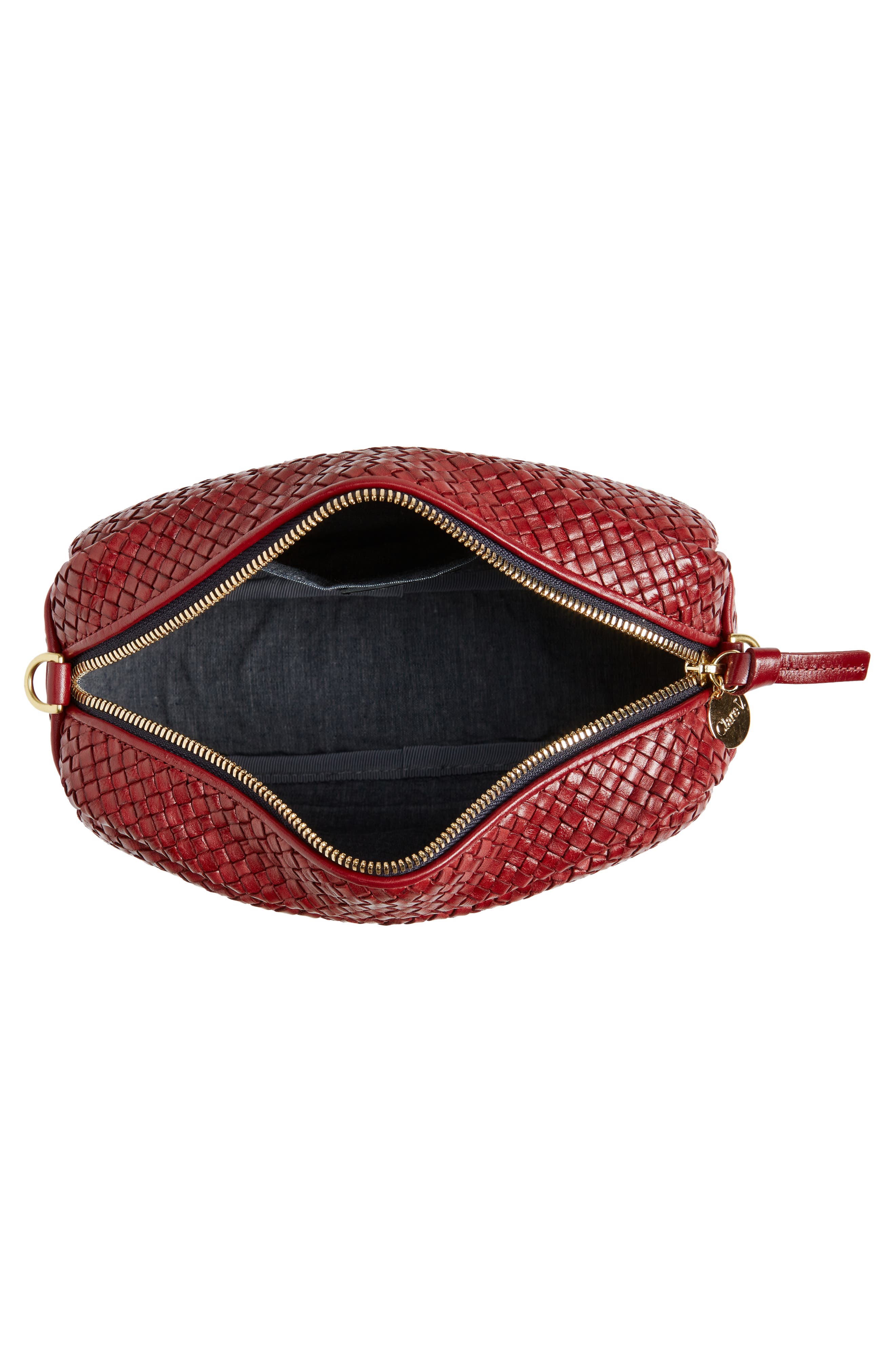 Clare V. Marisol Woven Leather Crossbody Bag, Alternate, color, 