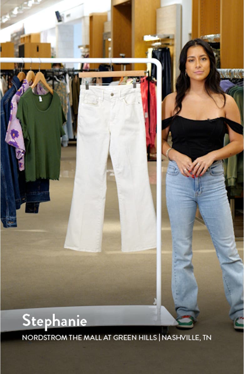Good Legs Crop Mini Bootcut Jeans