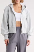 Z by Zella Relay French Terry Crop Full Zip Hoodie