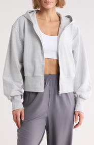 Z by Zella Relay French Terry Crop Full Zip Hoodie