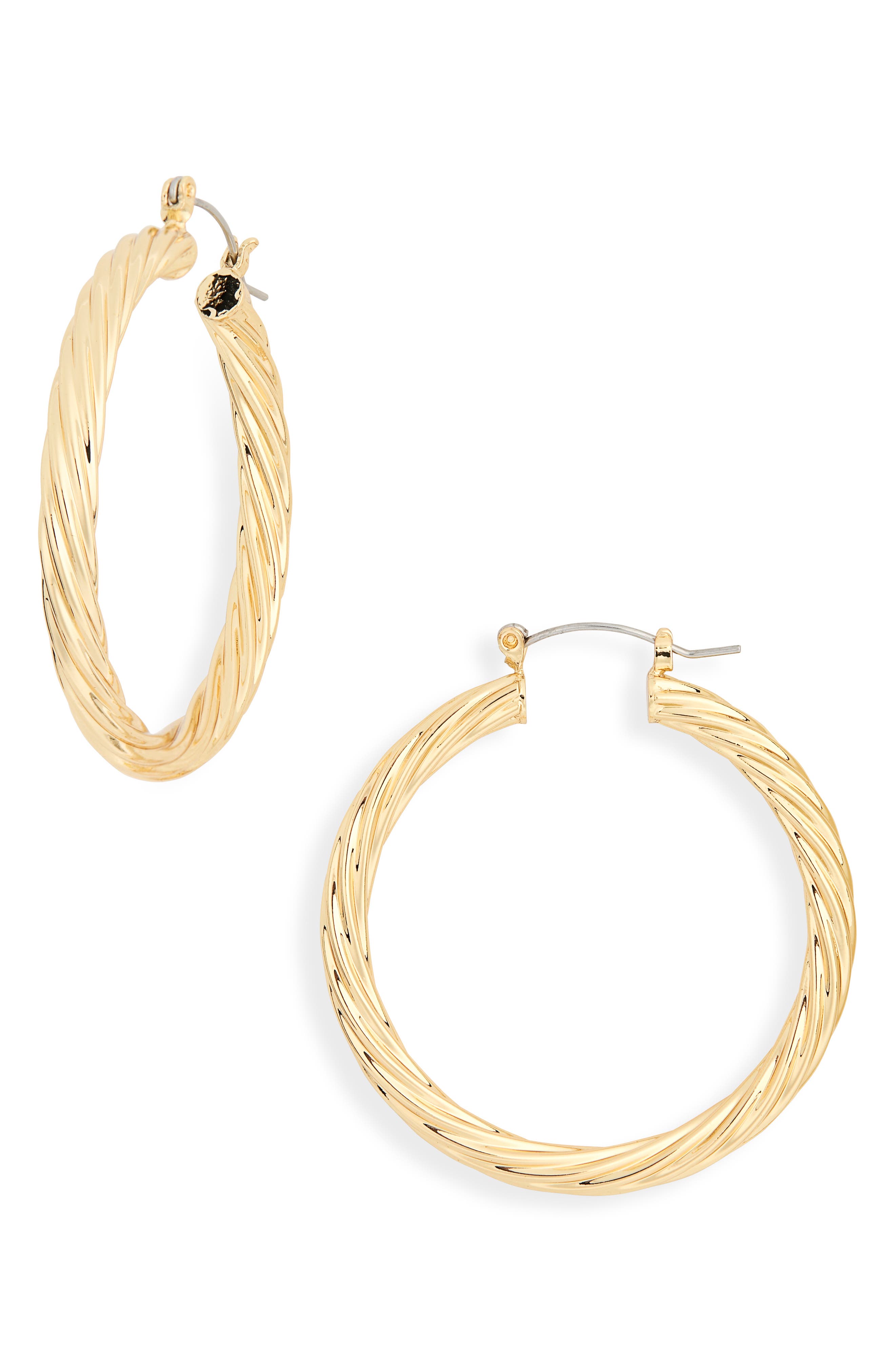 Twisted Hoop Earrings
