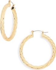 Panacea Twisted Hoop Earrings