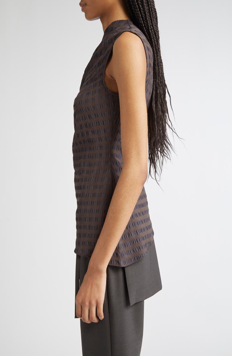 Paloma Wool Win Asymmetric Gingham Seersucker One-Shoulder Top, Alternate, color, Lilac