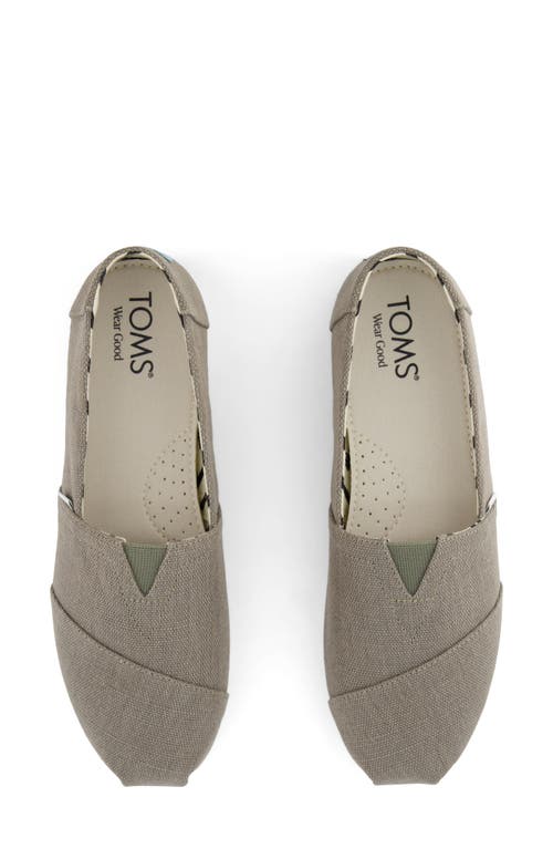 Toms Classic Alpargata Slip-on In Grey