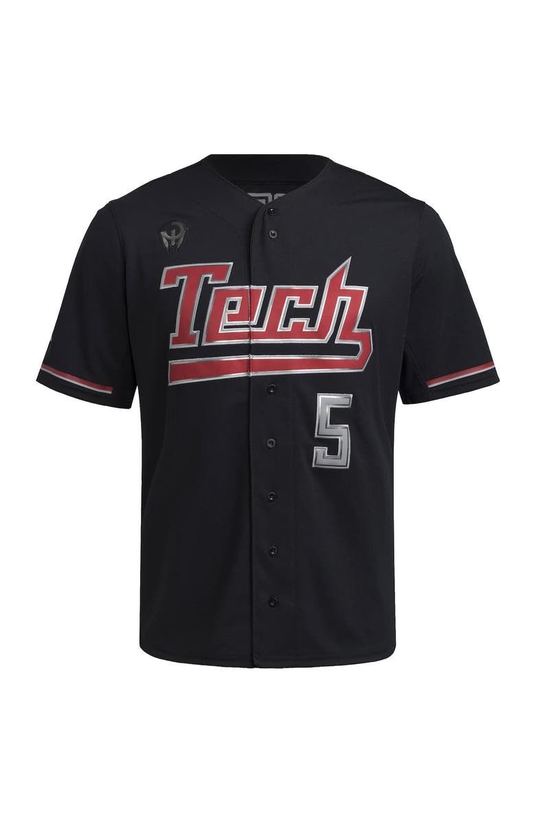 adidas Men's adidas Patrick Mahomes Black Texas Tech Red Raiders Replica Baseball Jersey, Alternate, color, Black