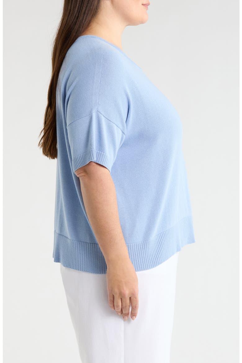 Crew Neck Knit Top, Alternate, color, SKYLIGHT