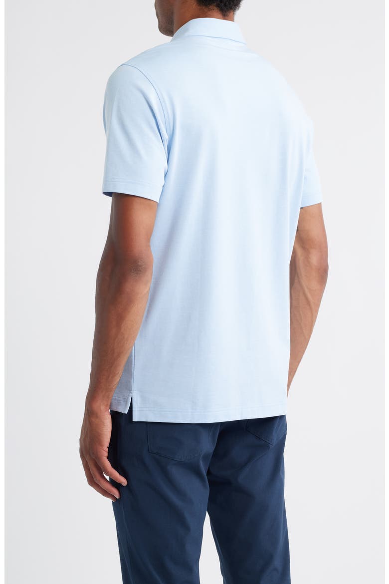 Crown Crafted Albatross Pima Cotton Blend Polo, Alternate, color, BLUE TOPAZ
