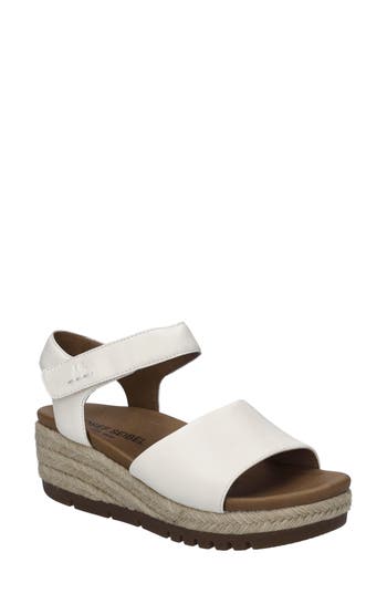 Josef Seibel Miranda Espadrille Wedge Sandal In White