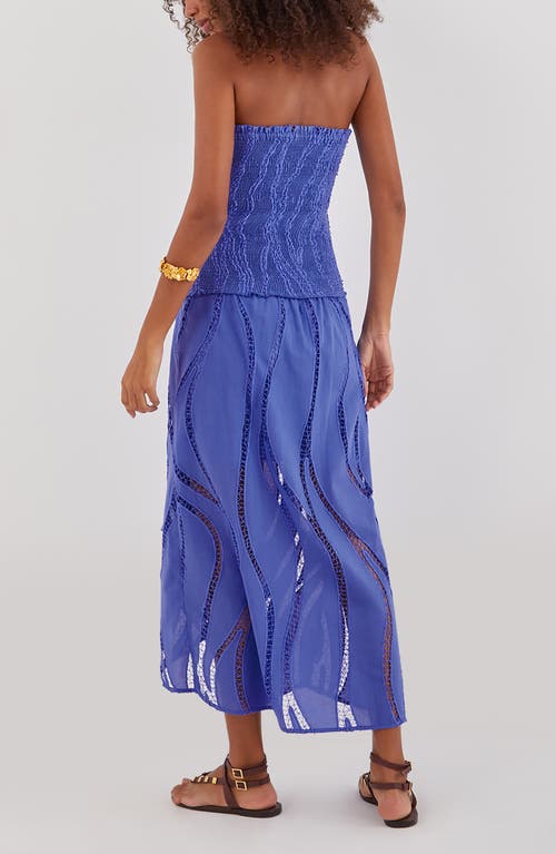 Vix Swimwear Belina Strapless Cover-up Dress In Blue
