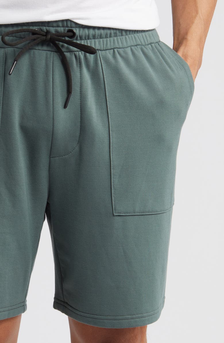 Threads 4 Thought Casper Fleece Drawstring Shorts, Alternate, color, Seagrass