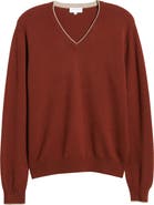 Lorenzo Uomo Tipped Merino Wool Sweater