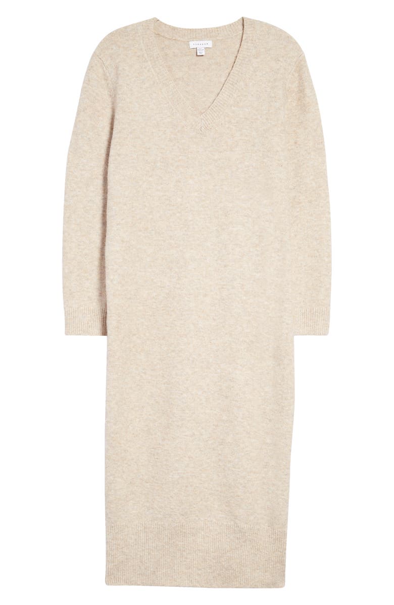 Topshop Long Sleeve Sweater Dress, Alternate, color, 
