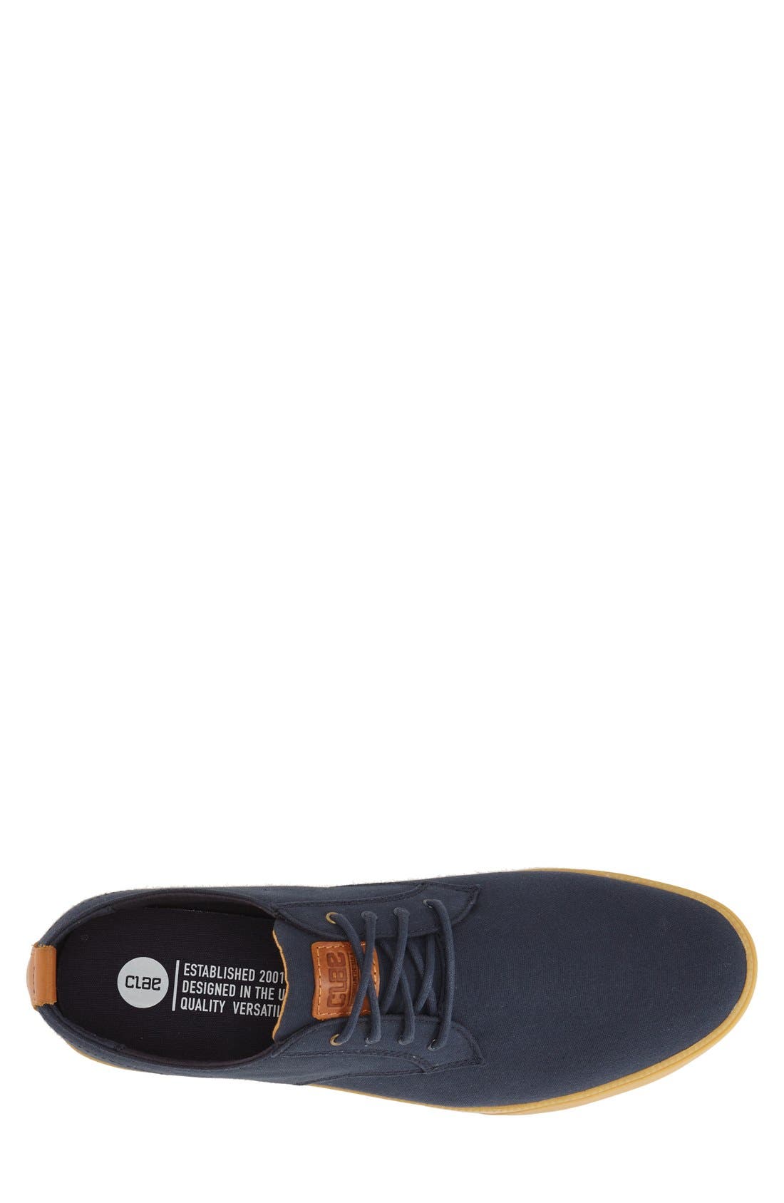 CLAE Ellington Sneaker, Alternate, color, Deep Navy Canvas
