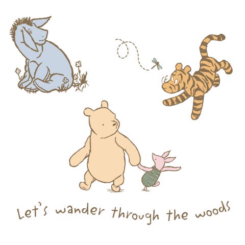 Disney Baby Storytime Pooh Wall Decals / Stickers Winnie the Pooh/Piglet/Tigger/Eeyore