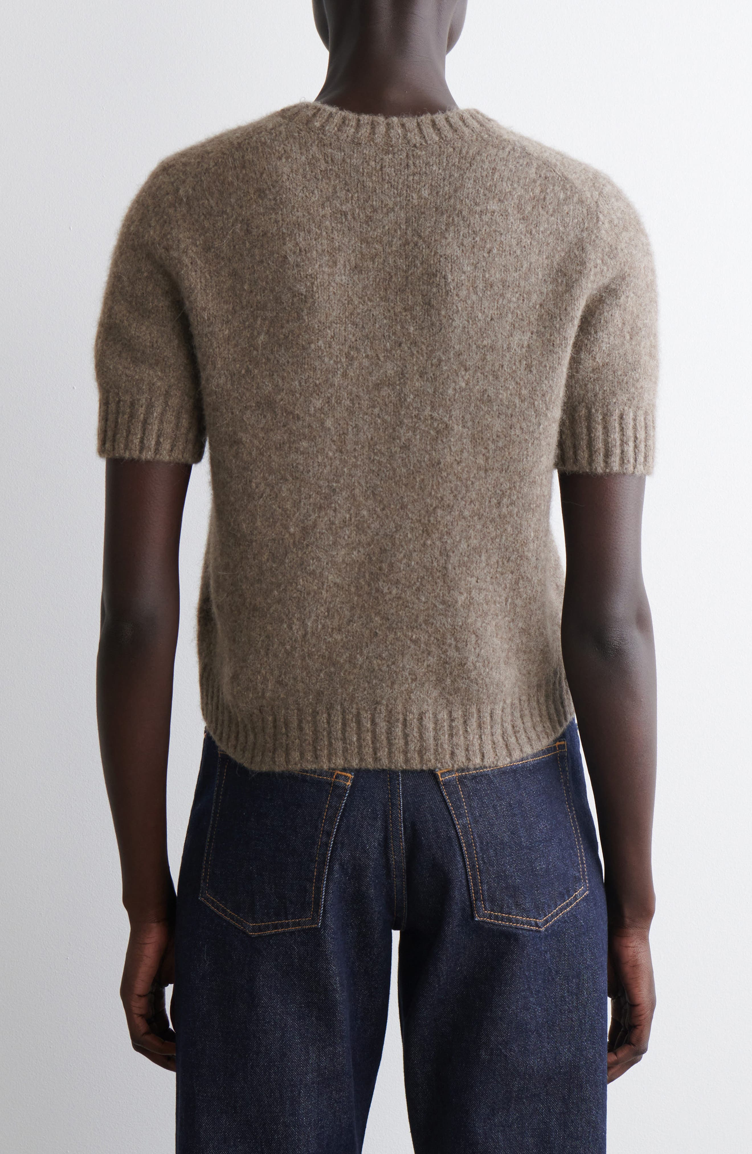 Sweetings Short Sleeve Cashmere & Wool Sweater - image 2