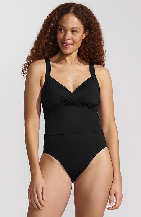 D-Cup Wirefree Wrap Midkini Swimsuit Top