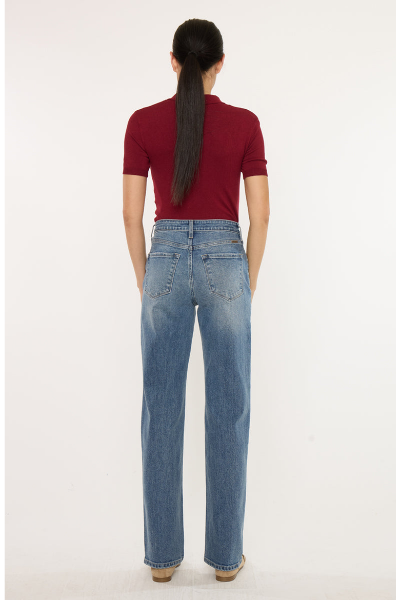 Ophelia High Rise True Straight Leg Jeans, Alternate, color, Medium Wash