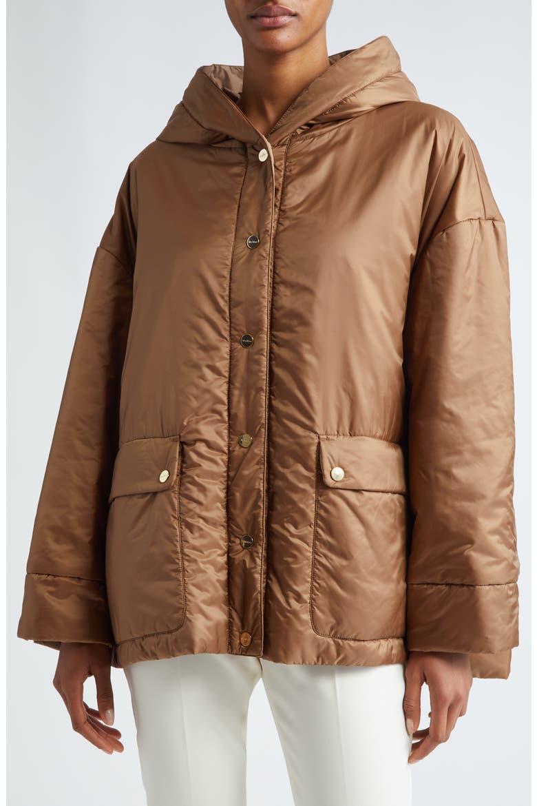 GreenMo Insulated Hooded Jacket, Main, color, CARAMEL