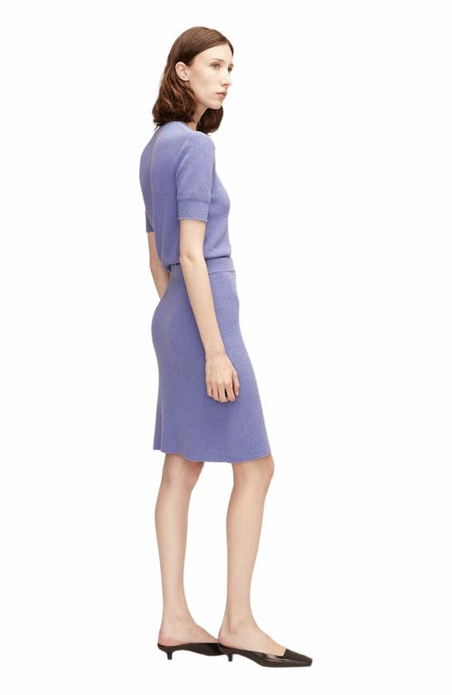 Rebecca Taylor Mini Boucle Skirt In Blue