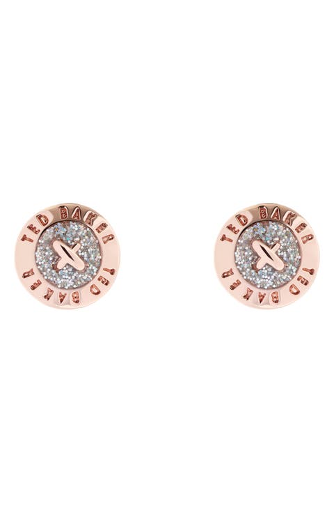 Eisley Enamel Mini Button Stud Earrings