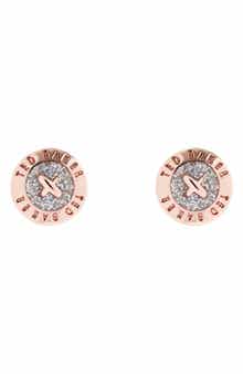 Eisley Enamel Mini Button Stud Earrings