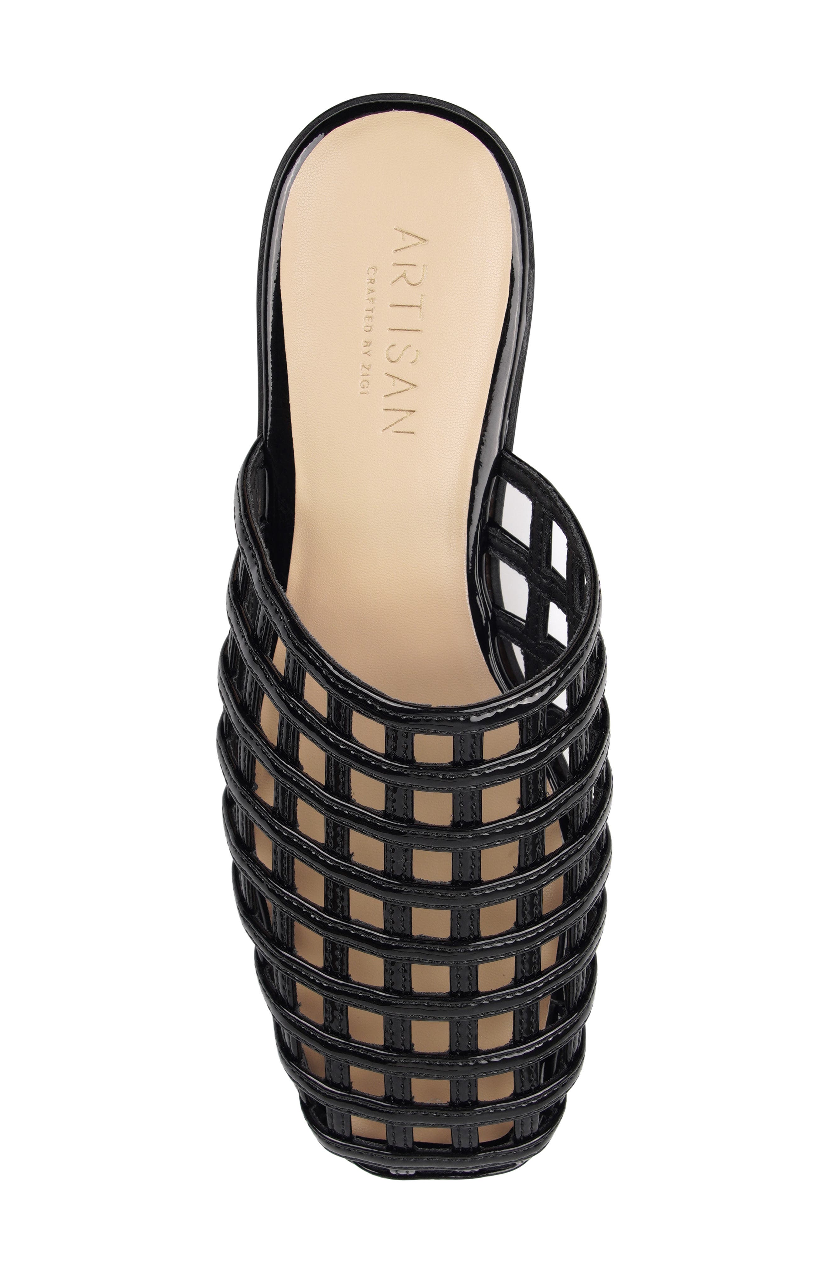 Shiraz Faux Leather Mule, Alternate, color, BLACK LEATHER