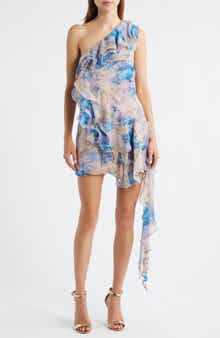 Elliatt Briony Floral One-Shoulder Minidress