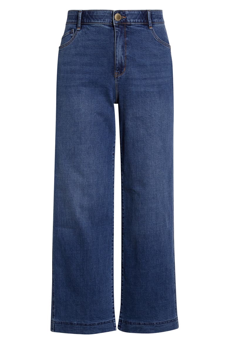Gracie Skyrise Double Side Seam Wide Leg Jeans, Alternate, color, MID BLUE