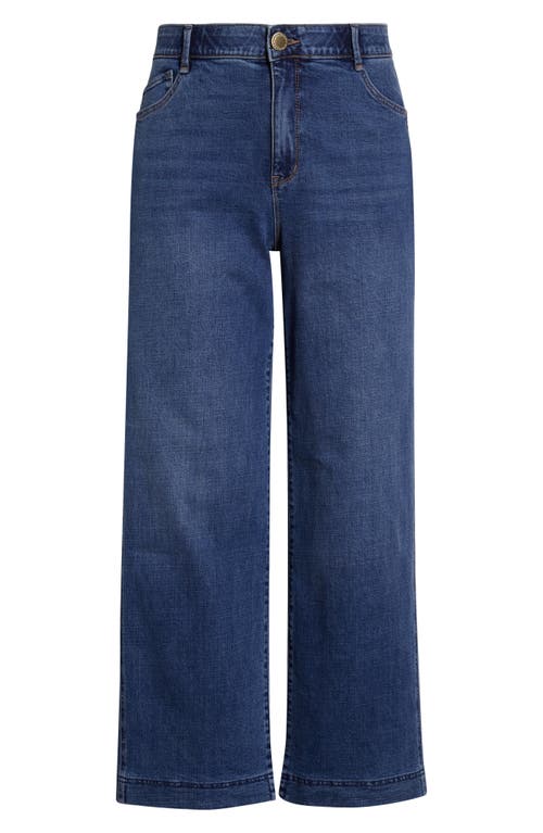 Wit & Wisdom Gracie Skyrise Double Side Seam Wide Leg Jeans In Blue