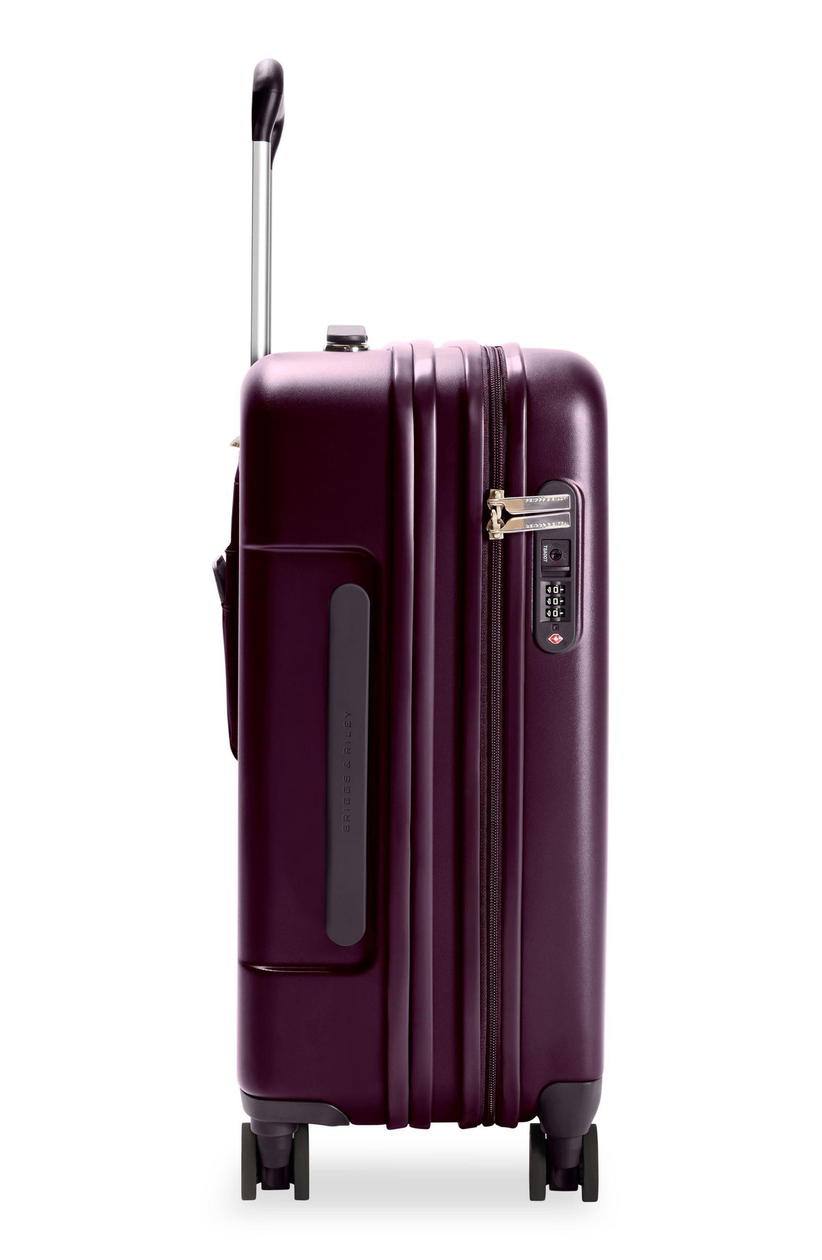 Briggs & Riley Sympatico Essential 22-Inch Expandable Spinner Carry-On, Alternate, color, Plum