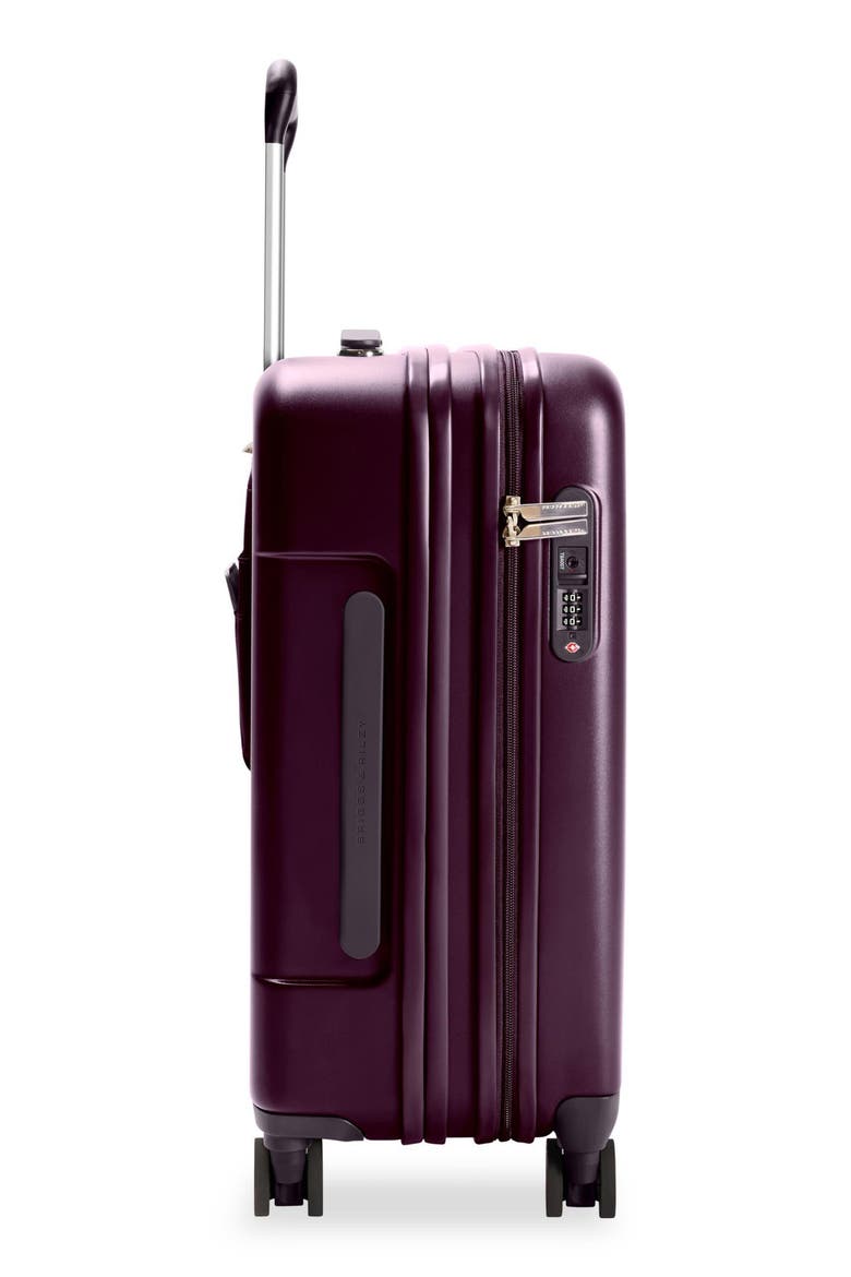 Sympatico Essential 22-Inch Expandable Spinner Carry-On, Alternate, color, PLUM