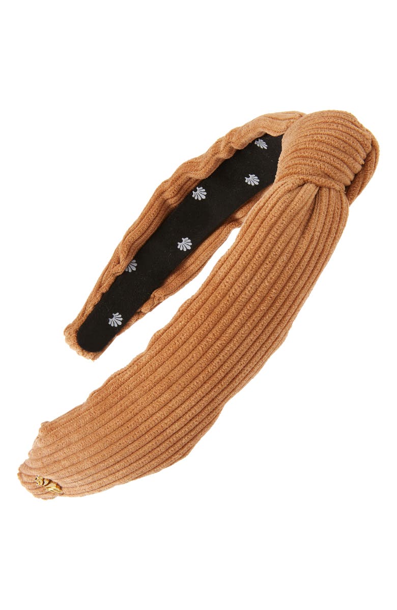 Lele Sadoughi Slim Knotted Corduroy Headband, Main, color, 