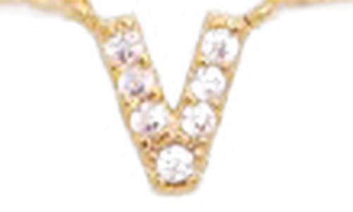 Petit Moments Call Me By Your Name Initial Pendant Necklace In Gold - V