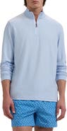 Bugatchi Mélange Quarter Zip Pullover