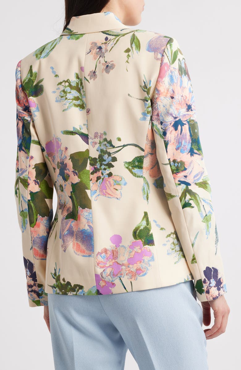 Tahari ASL Floral Jacket, Alternate, color,