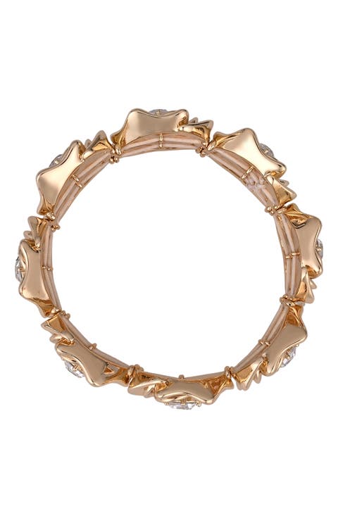 Glass Crystal Stretch Bracelet