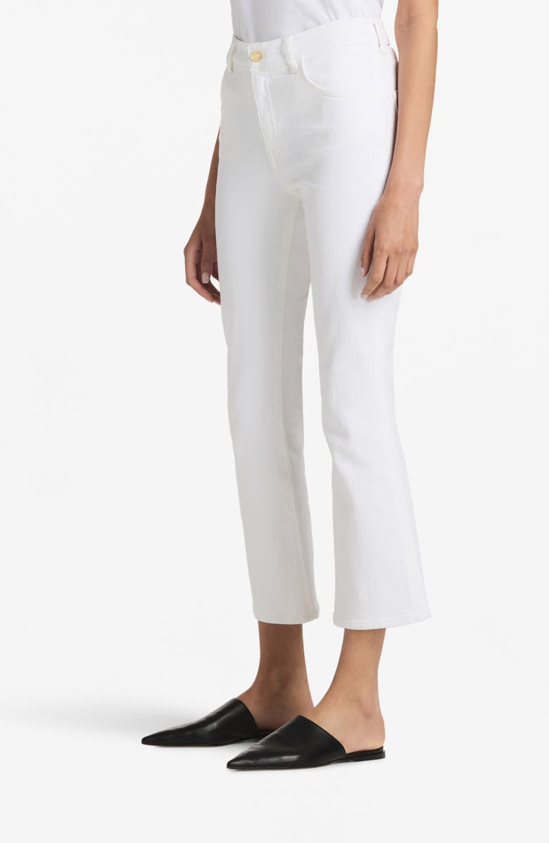 St. John Collection Laguna Stretch Denim Flare Leg Jeans, Alternate, color, 