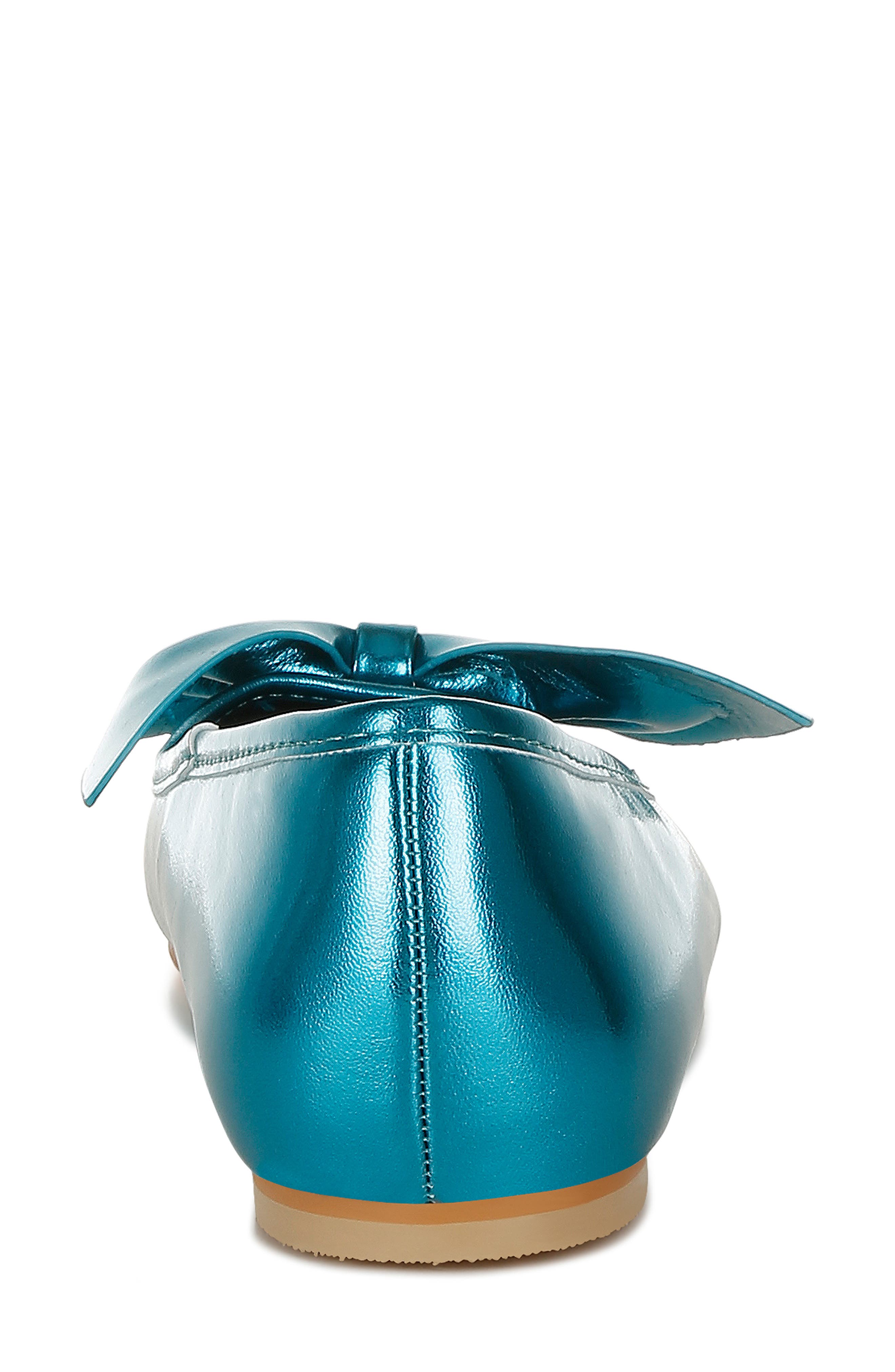 Bromelia Water Repellent Bow Flat, Alternate, color, BLUE