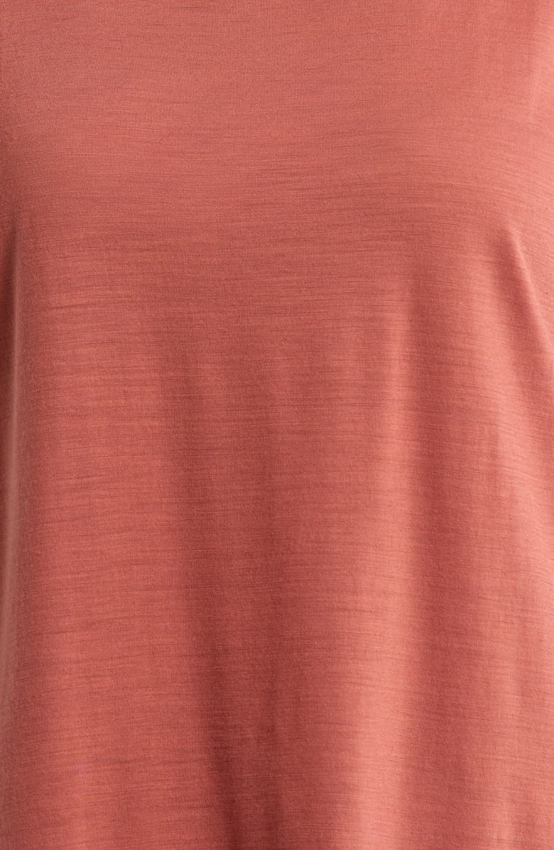 Smartwool Ultralite High Neck Merino Wool Blend Tank, Alternate, color, Burnt Sienna