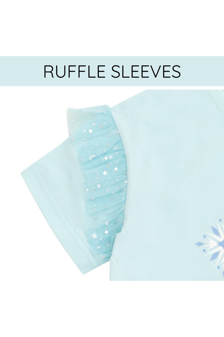 Frozen Queen Elsa 2-Piece T-Shirt and Skirt Set, Alternate, color, Light Blue Elsa